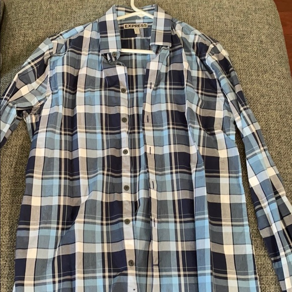 Express fitted button down shirt (wore once) - Picture 1 of 3